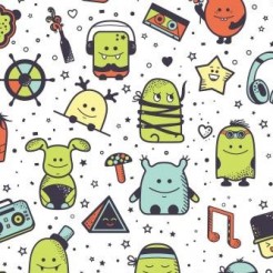 Little Monsters With Various E