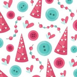Button Beaded Birthday Hat