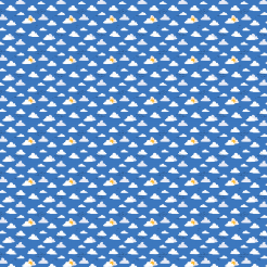 Cartoon Blue Sky And Flying Bi