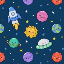 Emoticon Rocket Flying Saucer