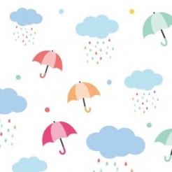 Rainbow Raindrop Umbrella