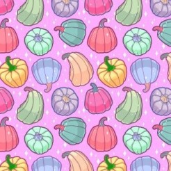 Shiny Colorful Pumpkins