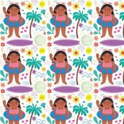 Cute Girl On Vacation At Seasi