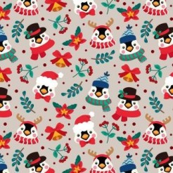 Christmas Dressed Penguin