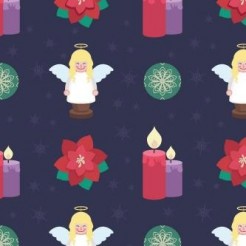 Christmas Red Angel Decoration