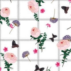 Beautiful Flowers And Butterfl