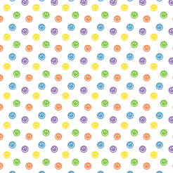 Round Colorful Smiley Face