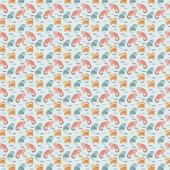 Colorful Cartoon Cat