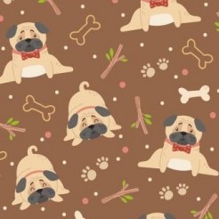 Puppy Playing On The Ground