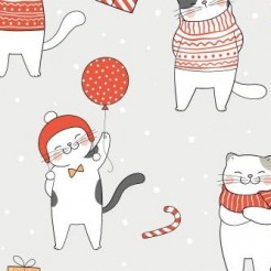 Winter Dress Up Cat