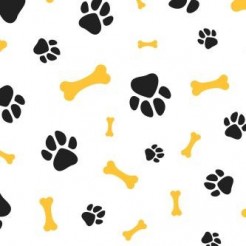 Cute Dog Paw Dog Bone