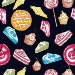 Crayon Doodle Delicious Desser