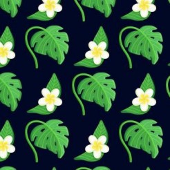 Plumeria Tropical Leaves