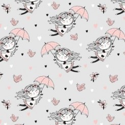 Flying Umbrella Girl