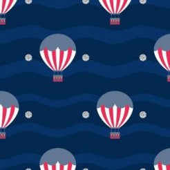 Red And White Striped Hot Air 