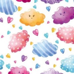 Watercolor Colorful Clouds