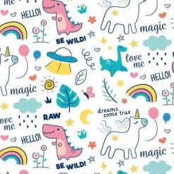 Cute Dinosaur Unicorn