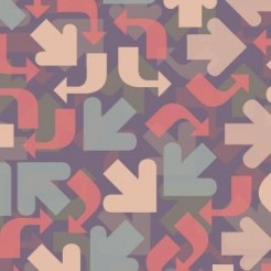 Curved Colored Arrows