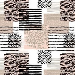 Simple Striped Animal Print