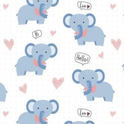Cute Little Elephant Saying He