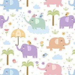 Colorful Elephants Love To Be 