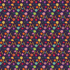 Cute Day Of The Dead Pattern