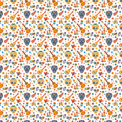 Day Of The Dead Guitar Candle