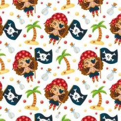 Playful One-eyed Female Pirate