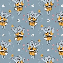 Cat Chasing Butterfly