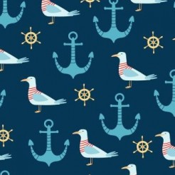 Sailor Seagull And Anchor