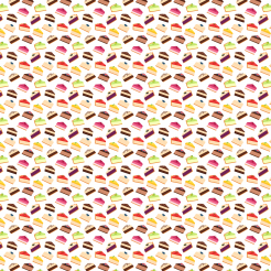 Various Flavors Slice Cake