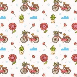 Beautiful Flower Bicycle
