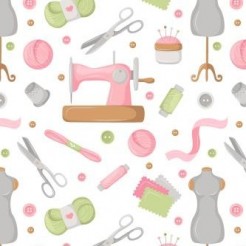 Pink Sewing Machine Supplies
