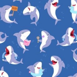 Happy Playing With Sharks