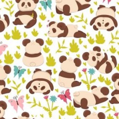 Tumbling And Playing Panda