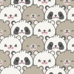 Shy Cute Bear With Big Face