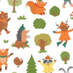 Small Animals Playing In The F