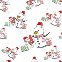 Christmas Snowman Trick Cat