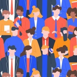 Busy And Hard-working Office W