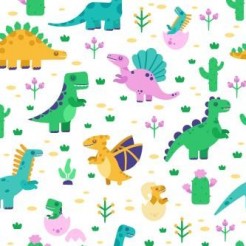 Cute Dinosaur Family