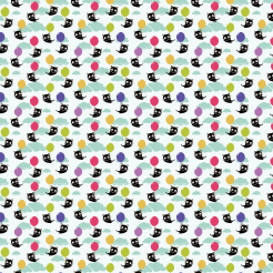 Flying Balloon Black Cat