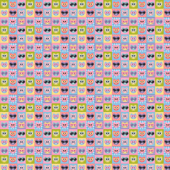 Cat With Colored Glasses