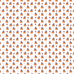 Cat In Witch Hat And Pumpkin