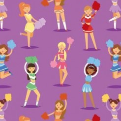 Energetic Cheerleading Girls