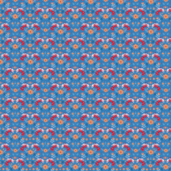Flowers And Red Birds