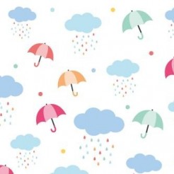 Colorful Flying Umbrellas