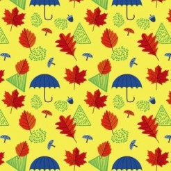 Maple Leaves And Umbrella