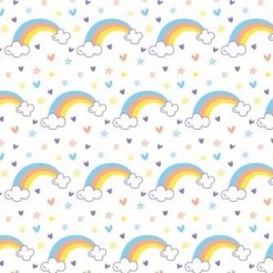 Rainbow Love Basket Sky Star