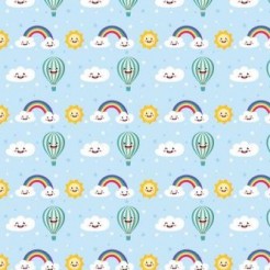 Hot Air Balloon Flying Into Th