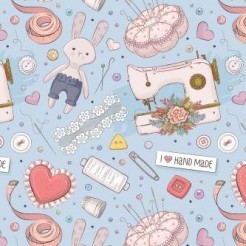 Hand-sewn Rabbit Doll